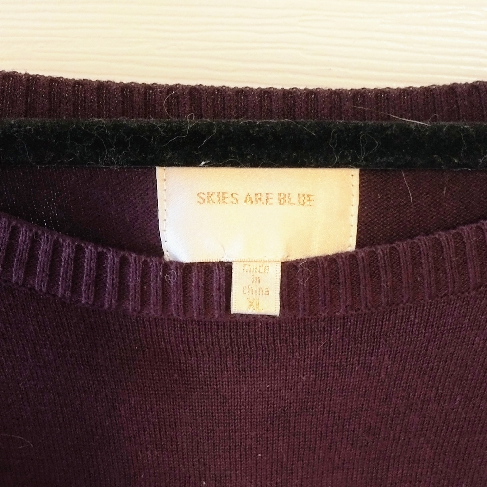 Skies Are Blue Cutout Sleeve Sweater - Picture 3 of 4